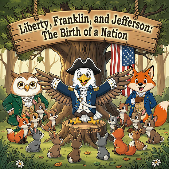 Liberty, Franklin, and Jefferson: The Birth of a Nation book cover